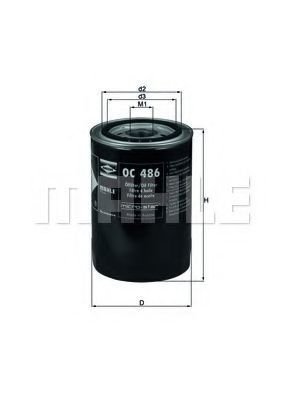

Масляный фильтр Mahle Knecht OC486