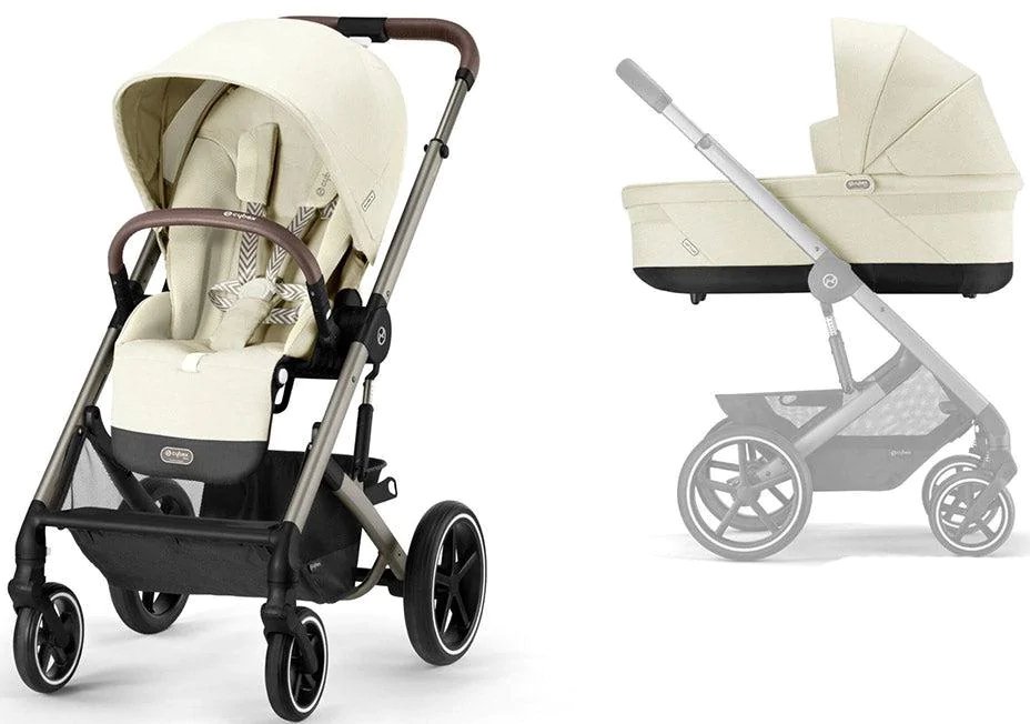 

Универсальная коляска Cybex New Balios S Lux (2 в 1, seashell beige)