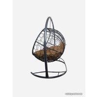 Подвесной диван M-Group Лежебока 11180301 (с серым ротангом/бежевая подушка)