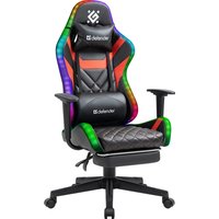 Игровое (геймерское) кресло Defender Lumos (черный/красный)