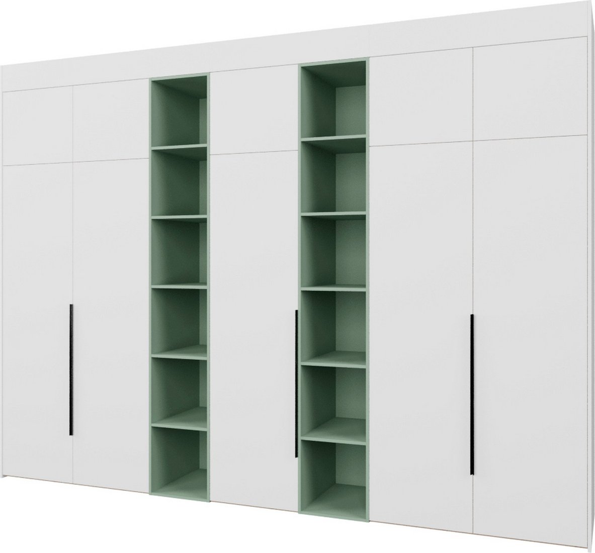 

Шкаф распашной Рэйгрупп Рэй S262-В17-2-EBZ В17-2 (дуб элисон/белый премиум/зеленый самшит)