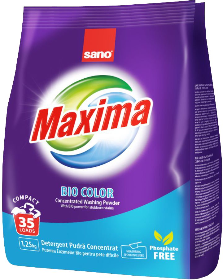 

Стиральный порошок Sano Maxima Bio Color 1.25 кг