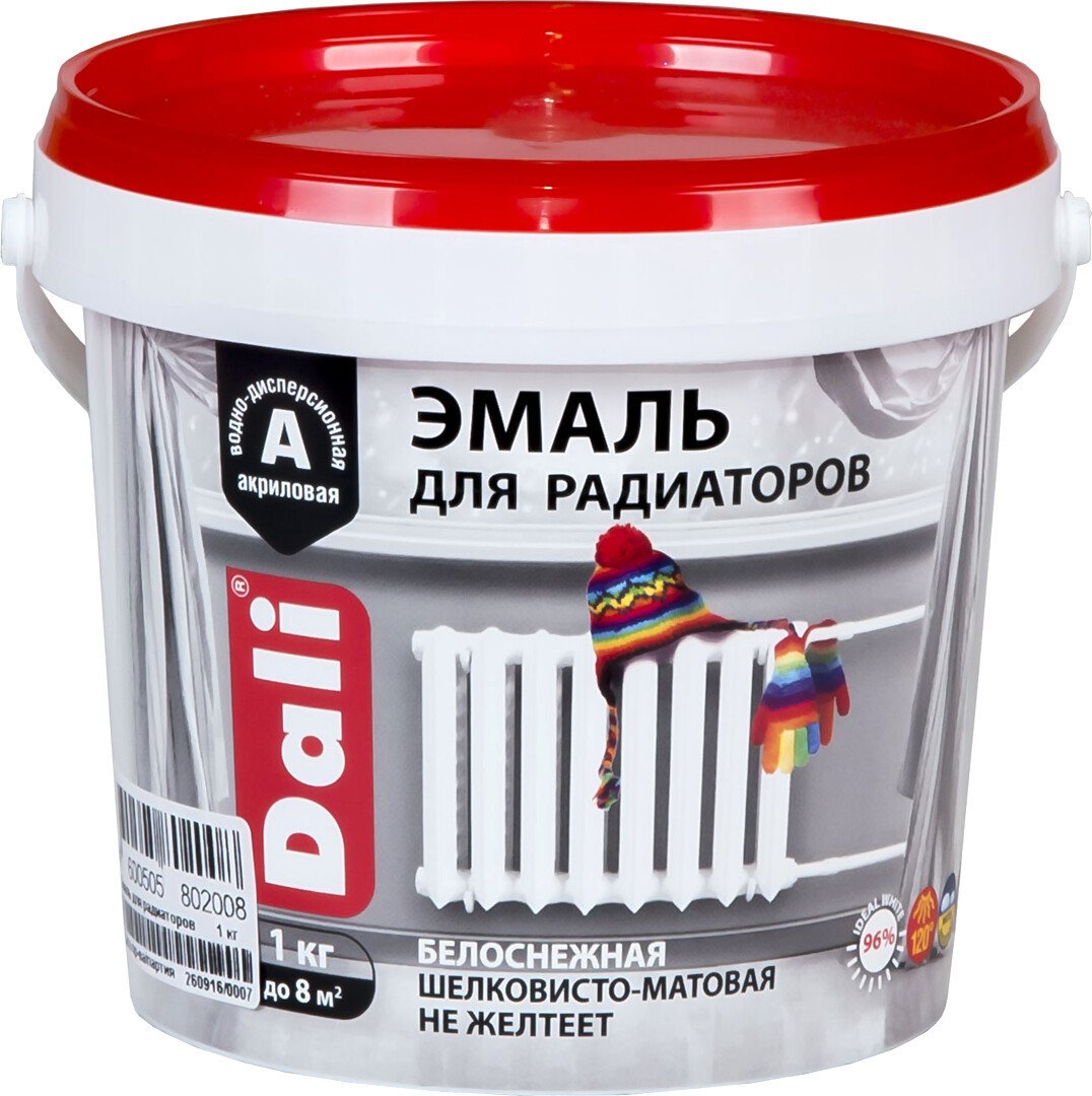 

Эмаль Dali Для радиаторов 1 кг (акриловая)