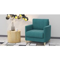 Интерьерное кресло Нижегородмебель Лора ТК 329 (ультра минт бирюзовый/бежевый)