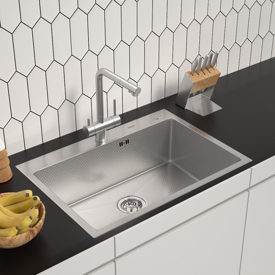Кухонная мойка ARFEKA ECO AR 700*500 SATIN DECOR