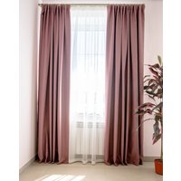 Комплект штор Decoretto Блэкаут роза БР-K16 3x2.7 м (розовый, 2 шт)