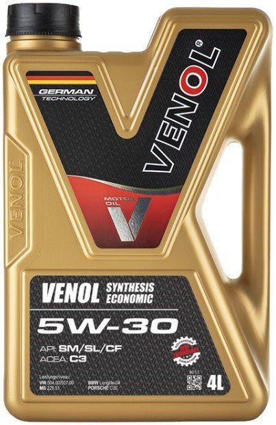 

Моторное масло Venol Synthesis Economic 5W-30 4л