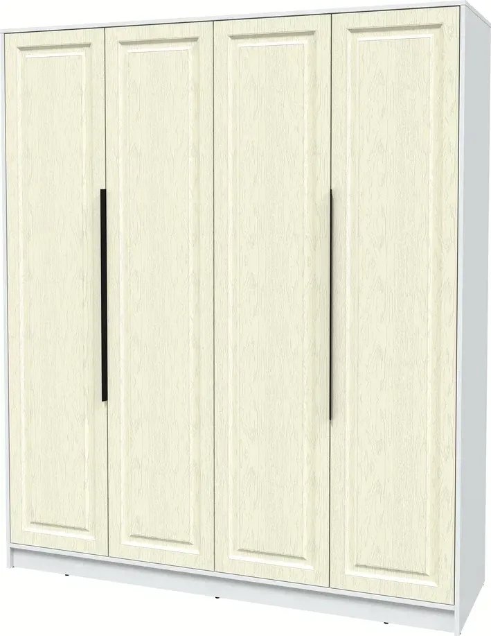 

Шкаф распашной Интерлиния Концепт КТ-Ш4 Деко (белый платинум/дуб снежный)