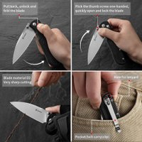 Складной нож Ganzo G771 (черный)