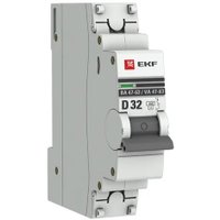 Выключатель автоматический EKF PROxima ВА 47-63 1P 32А (D) 4.5kA