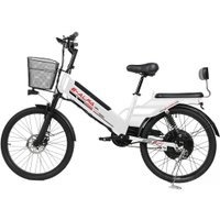 Электровелосипед SameBike Е-Alfa New SB-E-ALFA350-36/10 (белый)