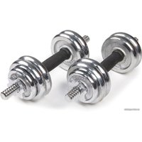 Набор гантелей Atlas Sport хромированные в чемодане 20 кг (2x10 кг)