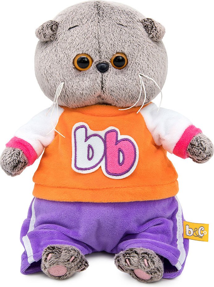 

Классическая игрушка BUDI BASA Кот Басик Baby в костюмчике в стиле спорт-шик 10880342