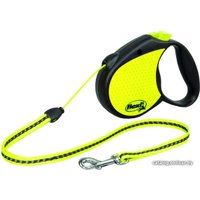 Поводок-рулетка Flexi New Classic S Neon 5 m (желтый)