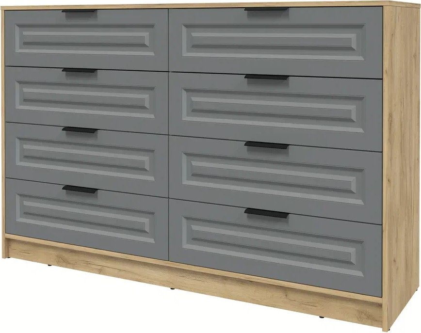 

Комод Интерлиния Концепт КТ-К157 Деко ( дуб золотой/серый)