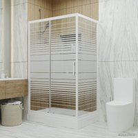 Душевая стенка Triton Фьюжн 800 (белый/полосы)