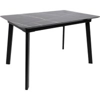 Кухонный стол Алвест AV 1209 120-160х80 (черный тунис /черный)