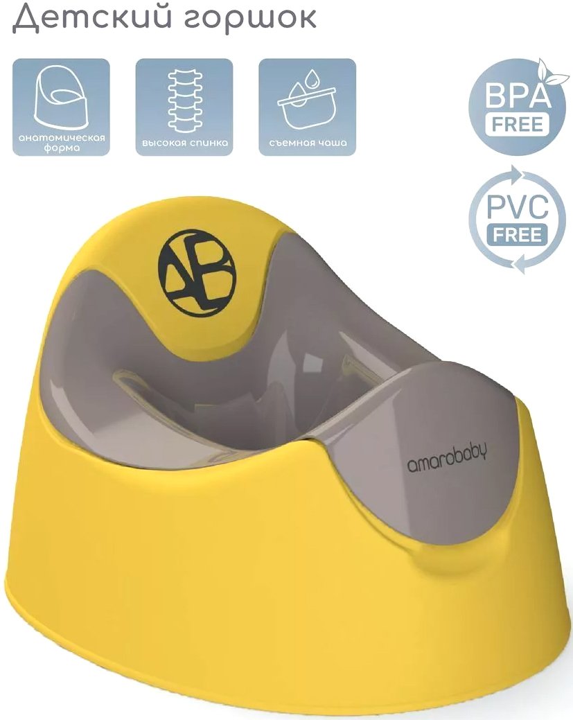 

Детский горшок Amarobaby Bonny AB221104B/04 (желтый)