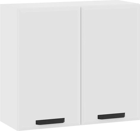 

Шкаф навесной Трия Тиана 1ВВ8 с двумя дверьми (белый/белый супермат)