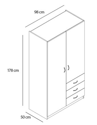 Шкаф распашной Involux Roskilde 701-176-1030 (белый)