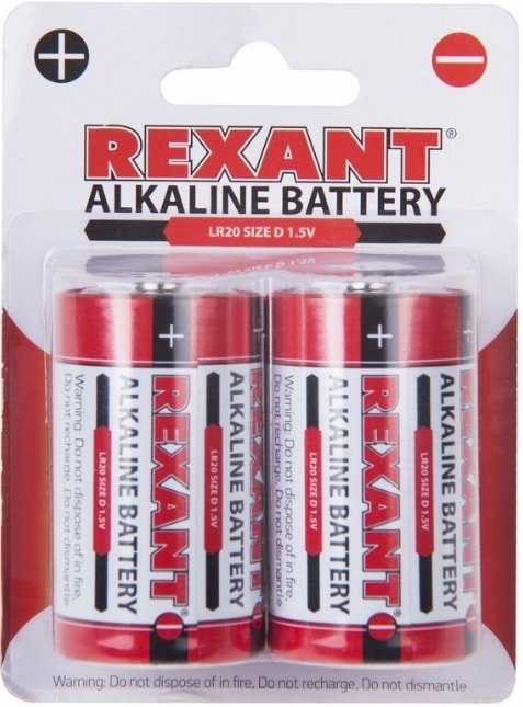 

Батарейка Rexant D/LR20 2шт 30-1020