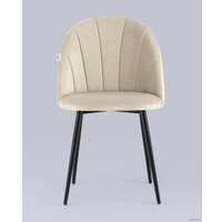 Стул Stool Group Логан (велюр, бежевый/серый)