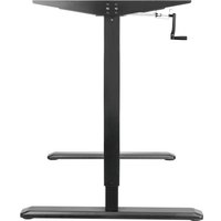 Стол для работы стоя ErgoSmart Manual Desk Special 1380x800x18 мм (альпийский белый/черный)