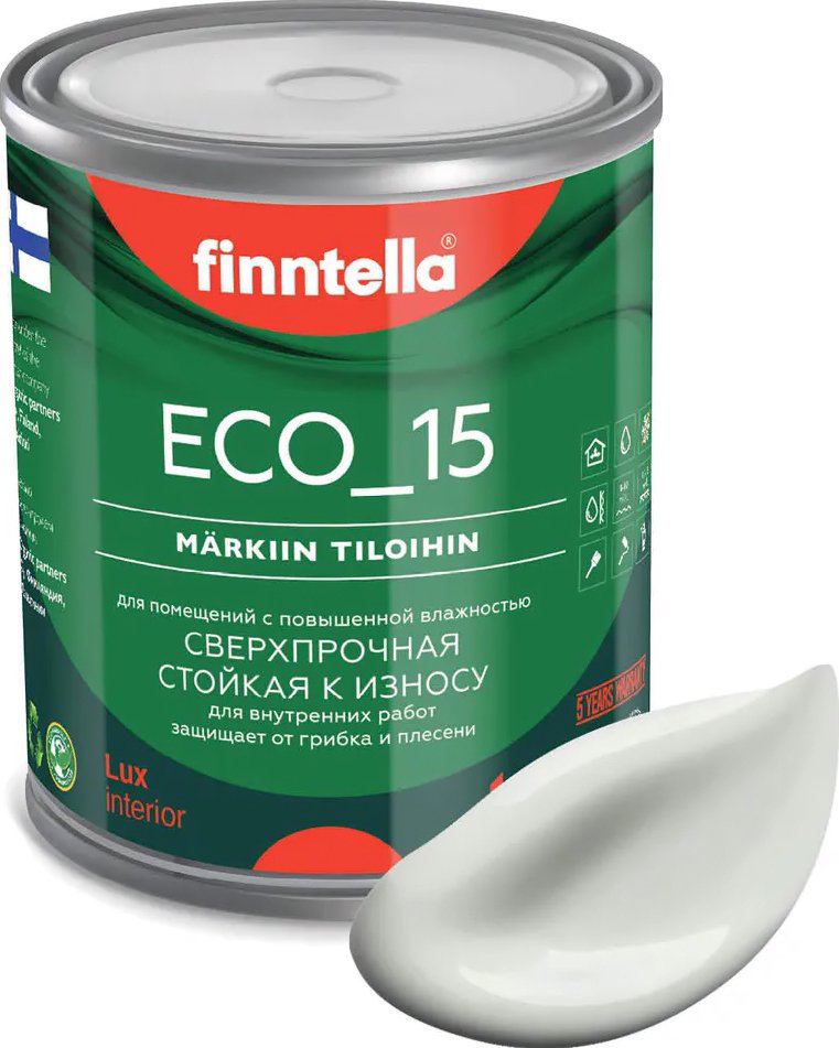 

Краска Finntella Eco 15 Marmori F-10-1-1-FL056 0.9 л (светло-серый)