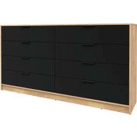 Комод Интерлиния Концепт КТ-К197 (черный/дуб золотой)