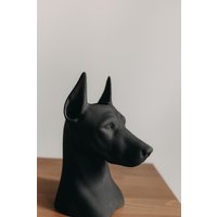 Кашпо К.РАМА Доберман (черный)
