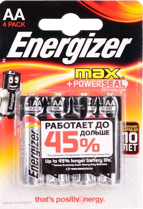 

Батарейка Energizer Max AA 4 шт.