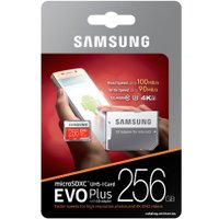 Карта памяти Samsung EVO Plus microSDXC 256GB + адаптер