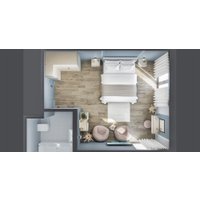 Шкаф распашной Elva Эссен NEM04HC-3D-1480/1120/2310 (30) (лунный камень/персидский жемчуг)