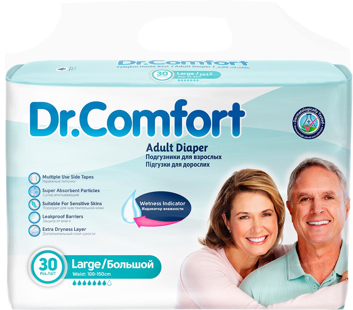 Трусы-подгузники для взрослых Dr. Comfort Large (30 шт)