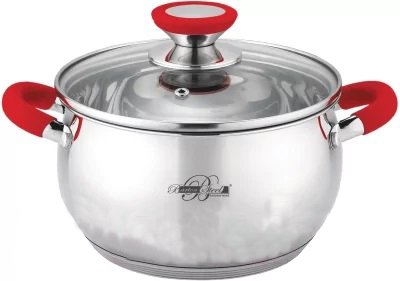 

Кастрюля Barton Steel BS 2315-22 (красный)