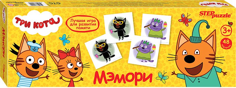 

Настольная игра Step Puzzle Мэмори Три кота 80210