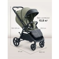 Коляска прогулочная «книга» Happy Baby Sensa (green)