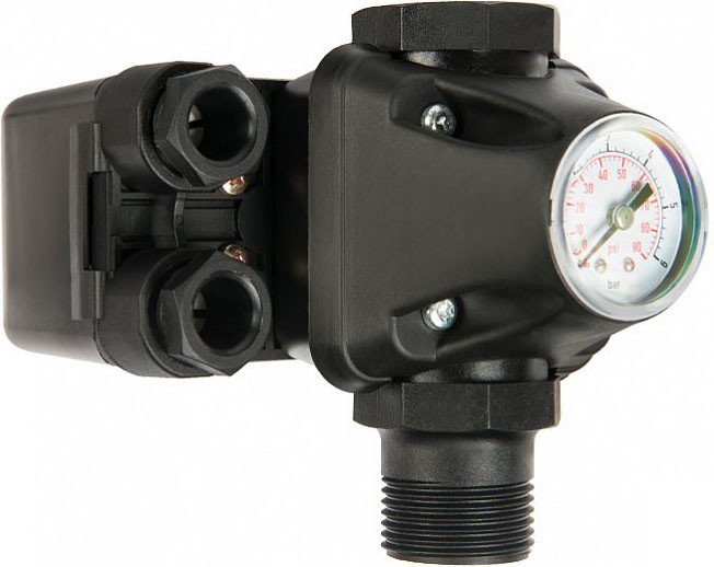 Реле давления Unipump РМ 5/3W с манометром 54654