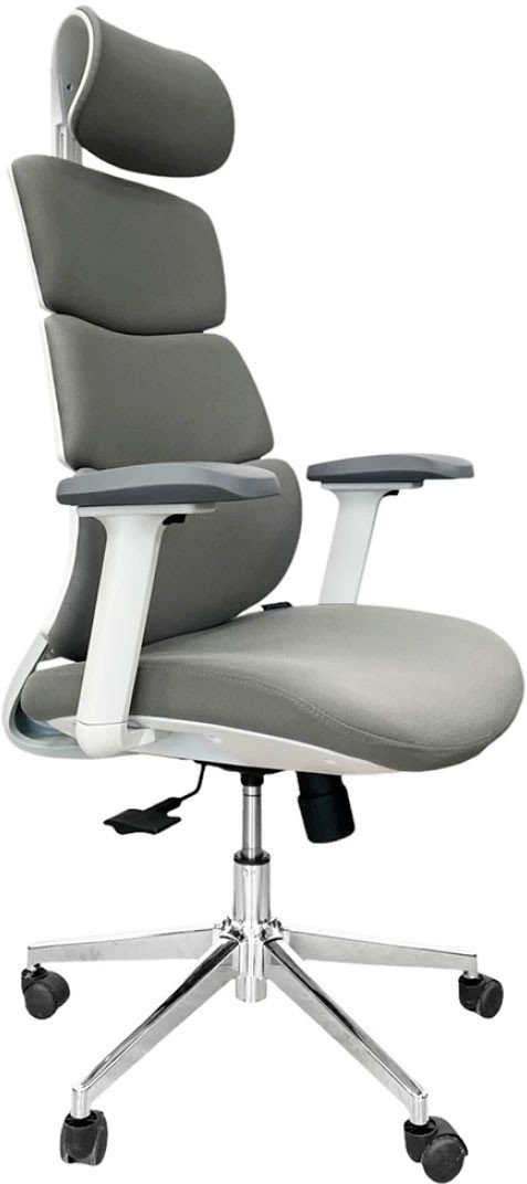 Офисное кресло SitUp Crocus White Chrome (сетка Grey/Grey)