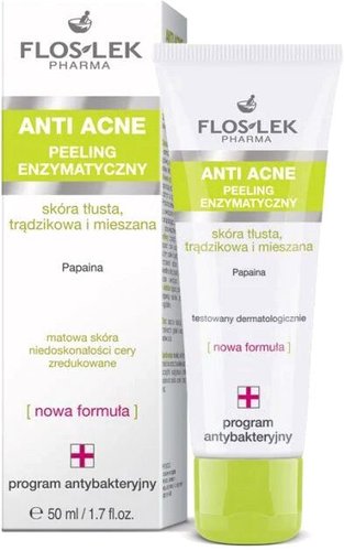  Floslek Пилинг для лица Anti Acne Enzymatic Peeling (50 мл)