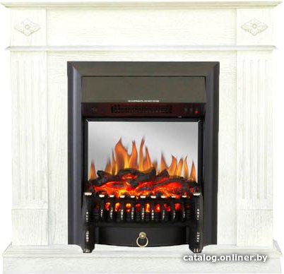 Каминокомплект Smolcom Brighton STD-ASP с RealFlame Fobos-S Lux BL LT (бьянко белый)