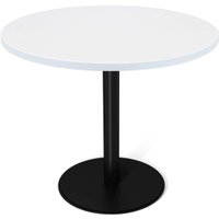 Кухонный стол Sheffilton SHT-TU43/TT 80 SHT-T222 (черный муар/белоснежная шагрень)