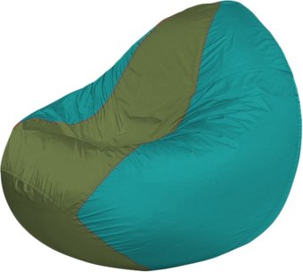 Кресло-мешок Flagman Classic K2.1-146 (бирюзовый/оливковый)
