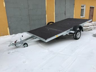 Одноосный прицеп AvtoS A40Р1B (4000x1500x, R16, ресс. AL-KO)