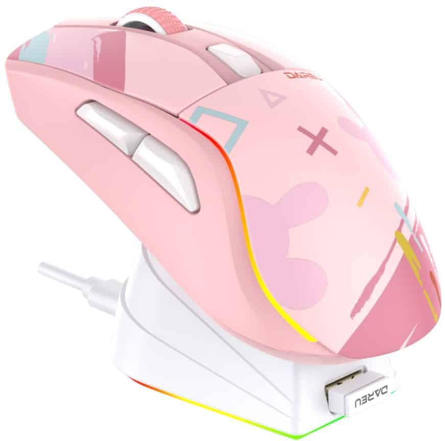 

Игровая мышь Dareu A950 (розовый)