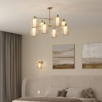 Подвесная люстра Евросвет 30192/8 (золотой)