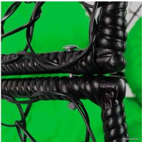 Кресло M-Group Апельсин 11520404 (черный ротанг/зеленая подушка)