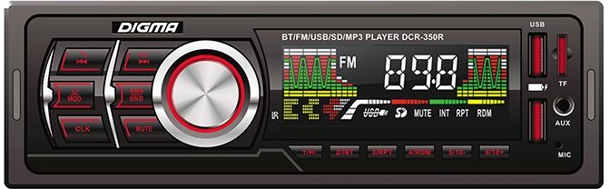 

USB-магнитола Digma DCR-350R