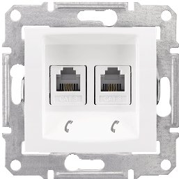 

Розетка телефонная Schneider Electric Sedna SDN4201121