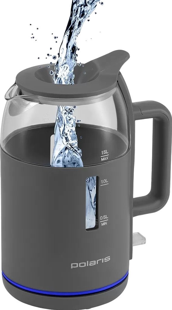 

Электрический чайник Polaris PWK 1563CGL Water Way Pro (графитовый)